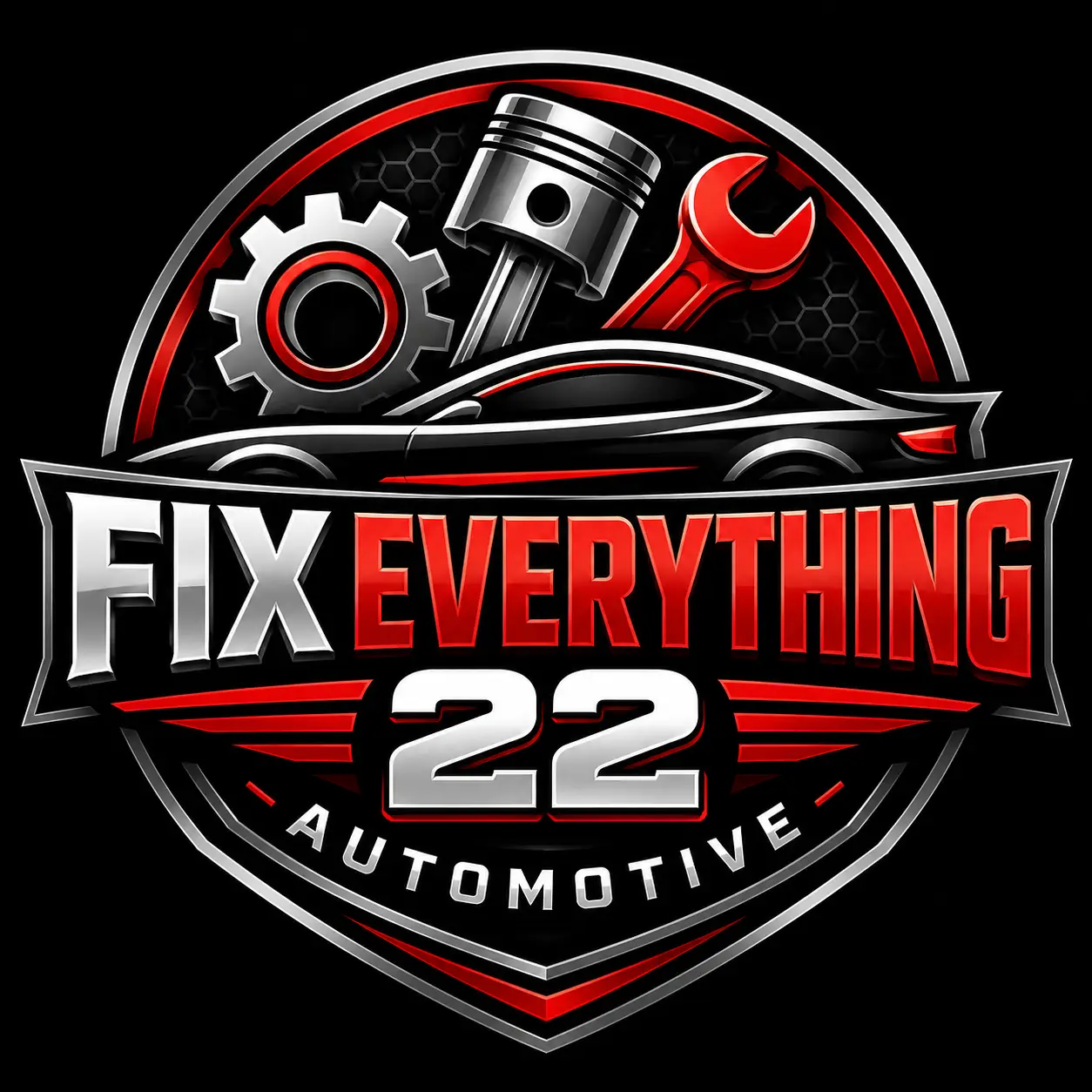 Fix Everything 22 Automotive square logo